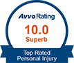 Avvo Rated: 10.0 Superb - Top Rated Personal Injury